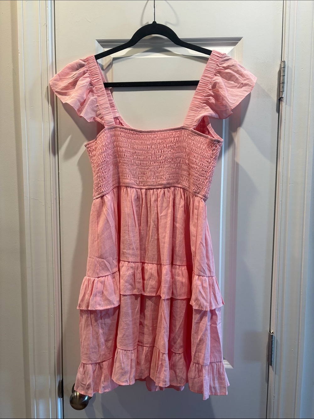 Pink Ruffle Tiered Sundress - Picture 2 of 2